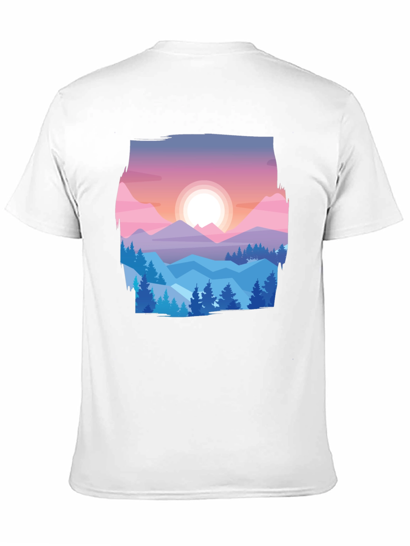 Mountain Sunset Graphic Tee - Nature Lovers T-Shirt