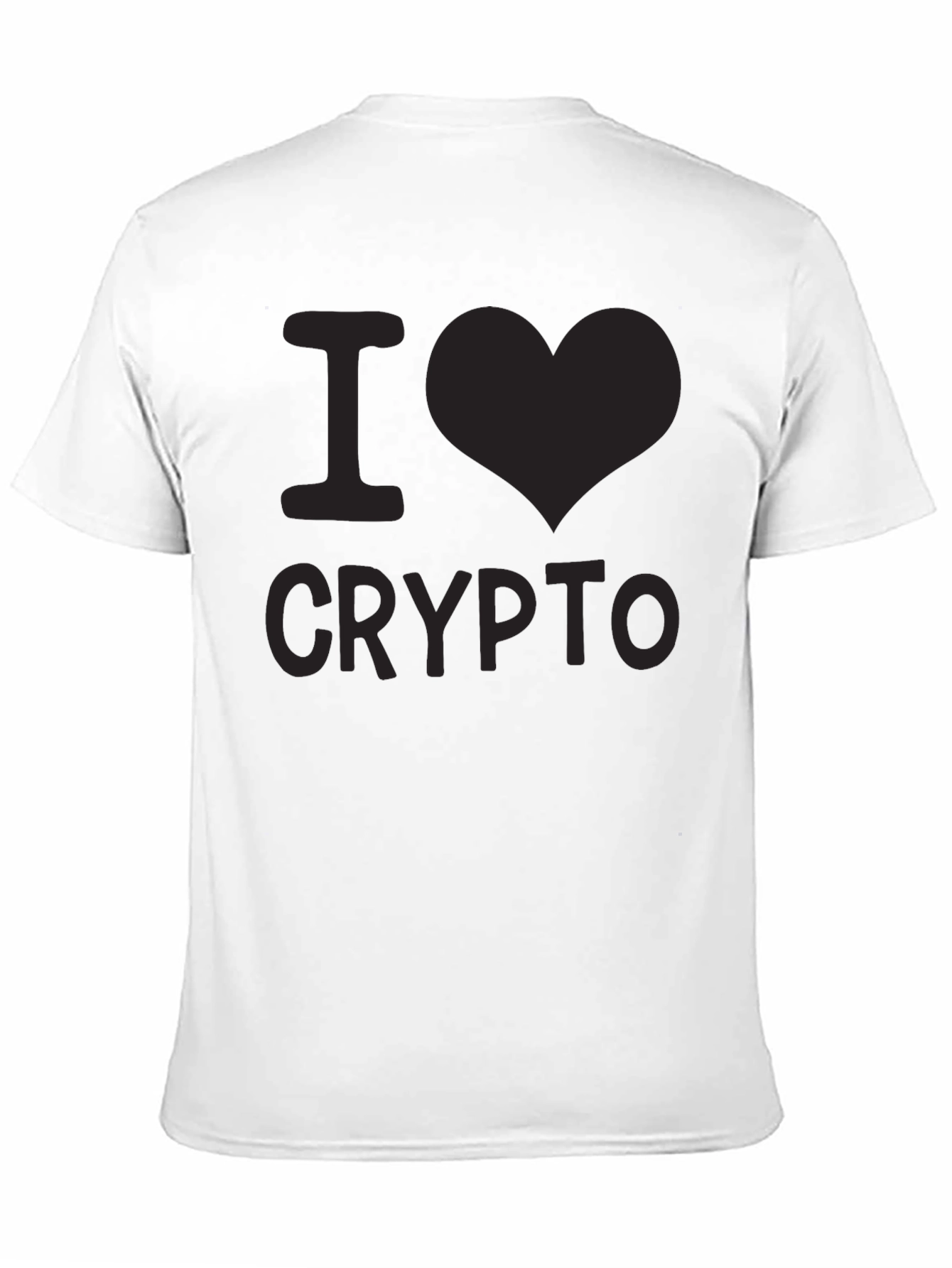 I Love Crypto Black T-Shirt