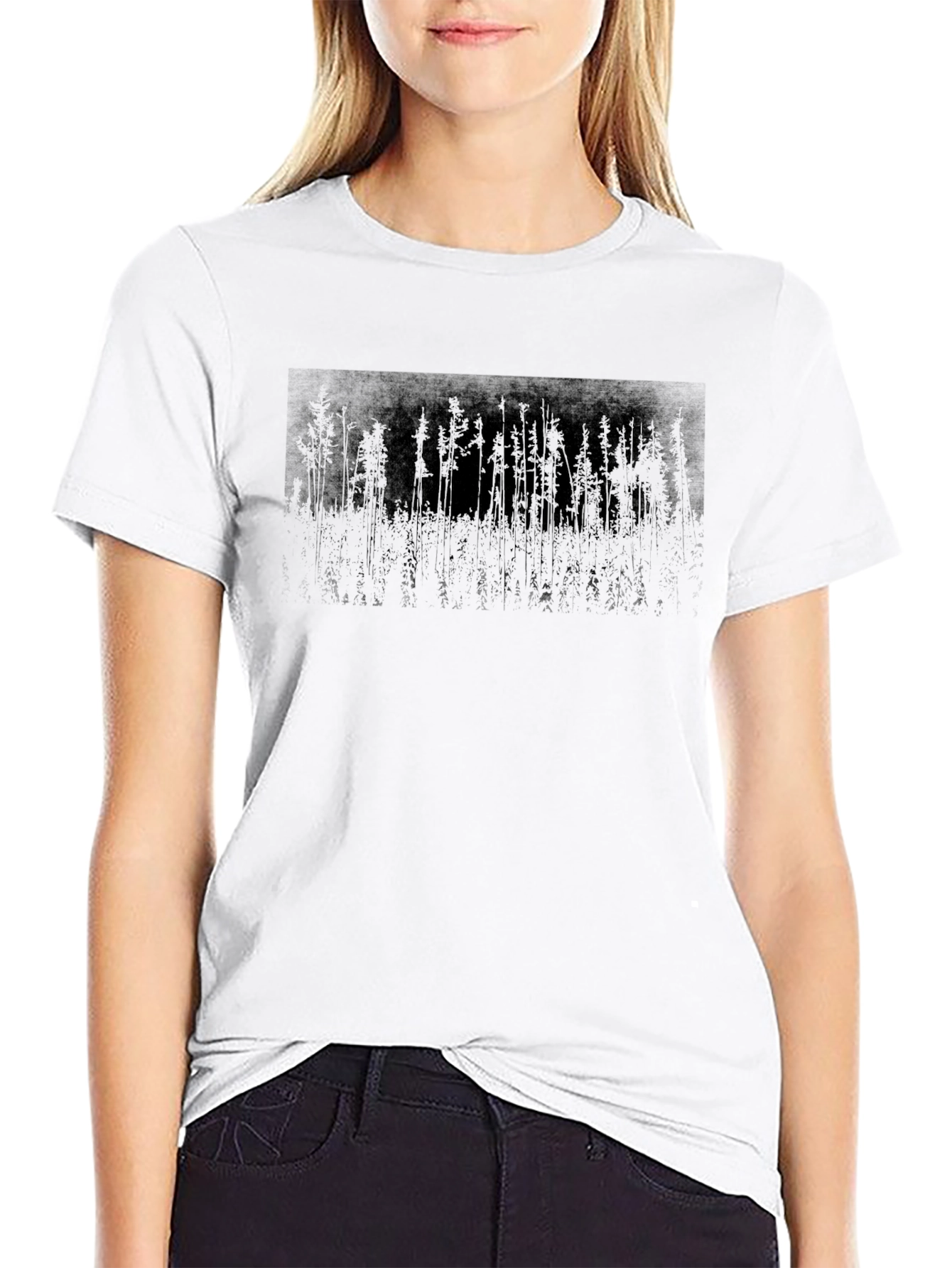 Dark Forest Graphic Tee - Mens Black T-Shirt