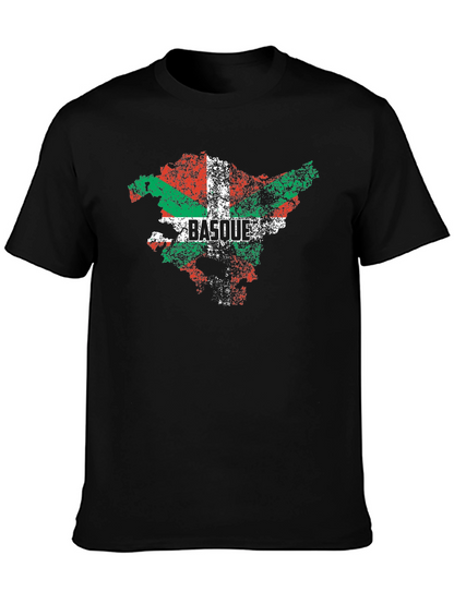 Basque Country Flag Distressed T-Shirt