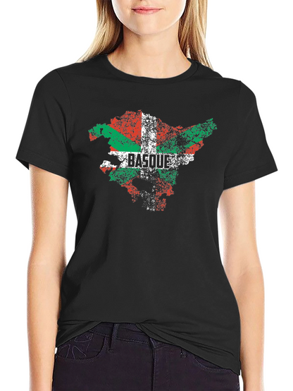 Basque Country Flag Distressed T-Shirt
