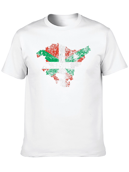 Basque Country Flag Distressed T-Shirt