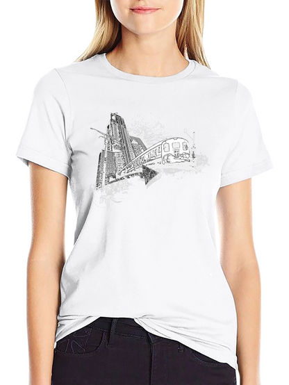 Urban Train Graphic Tee - Black