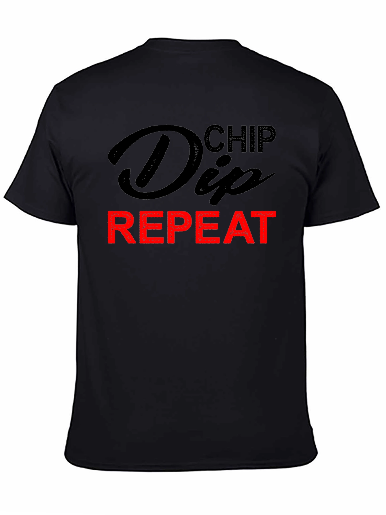 Chip Dip Repeat T-Shirt - Humorous Foodie Tee