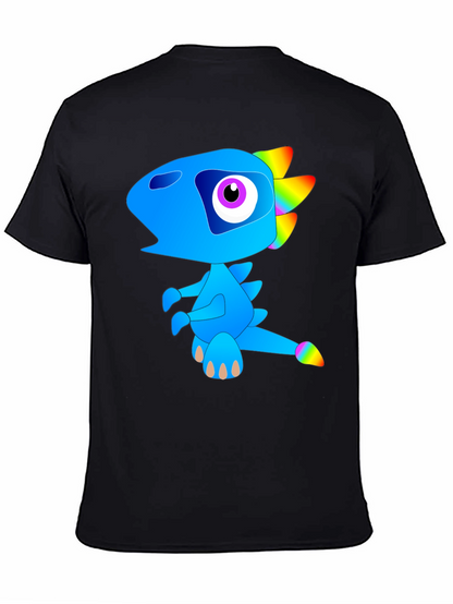 Funky Blue Dinosaur Graphic Tee