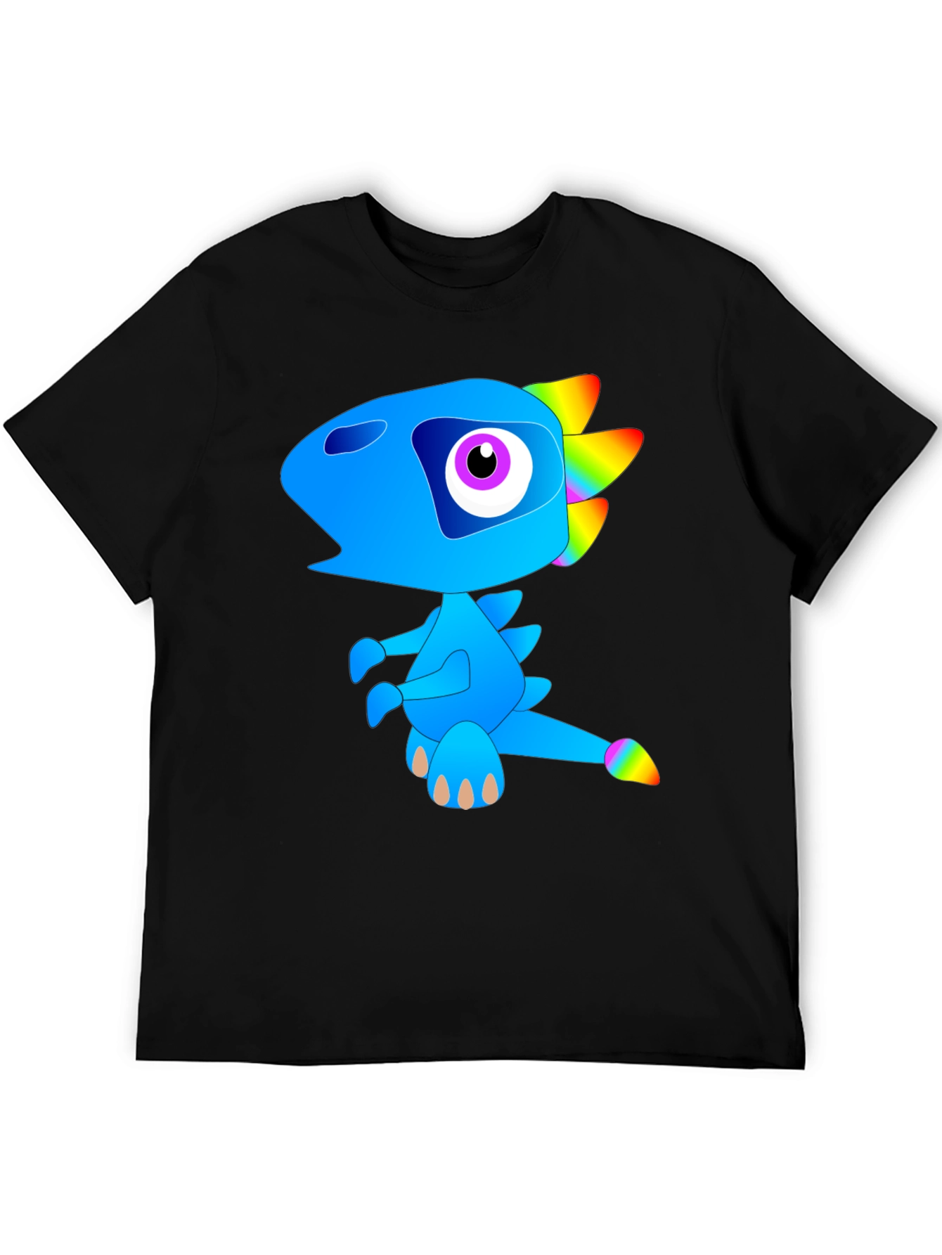 Funky Blue Dinosaur Graphic Tee