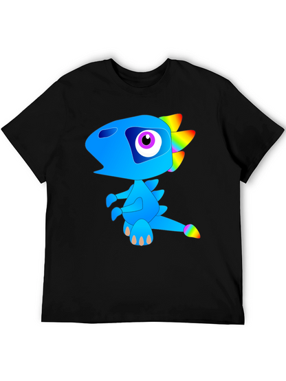 Funky Blue Dinosaur Graphic Tee