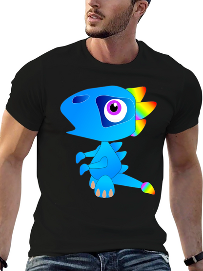 Funky Blue Dinosaur Graphic Tee