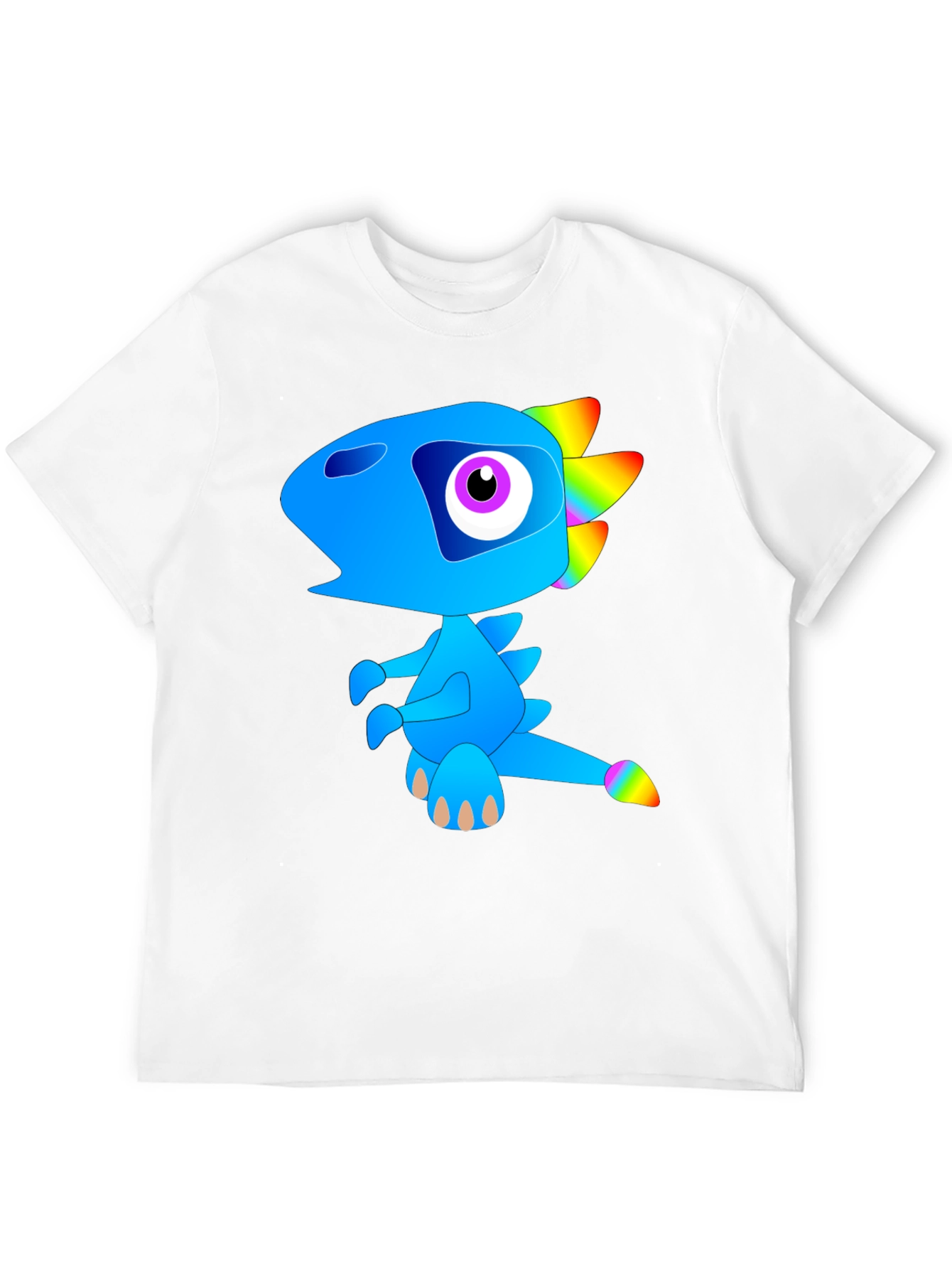 Funky Blue Dinosaur Graphic Tee