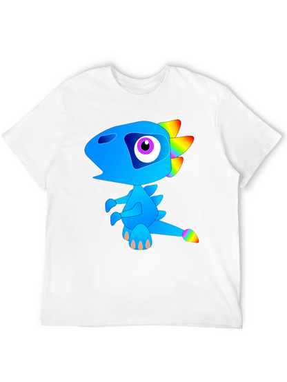 Funky Blue Dinosaur Graphic Tee