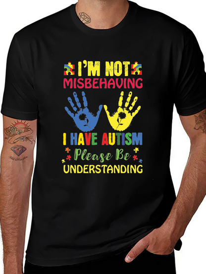 Autism Awareness T-Shirt - Im Not Misbehaving
