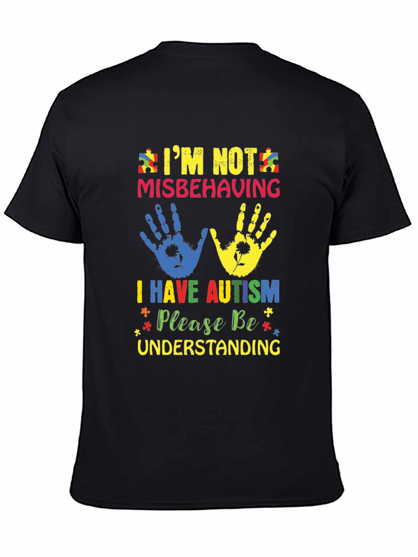 Autism Awareness T-Shirt - Im Not Misbehaving