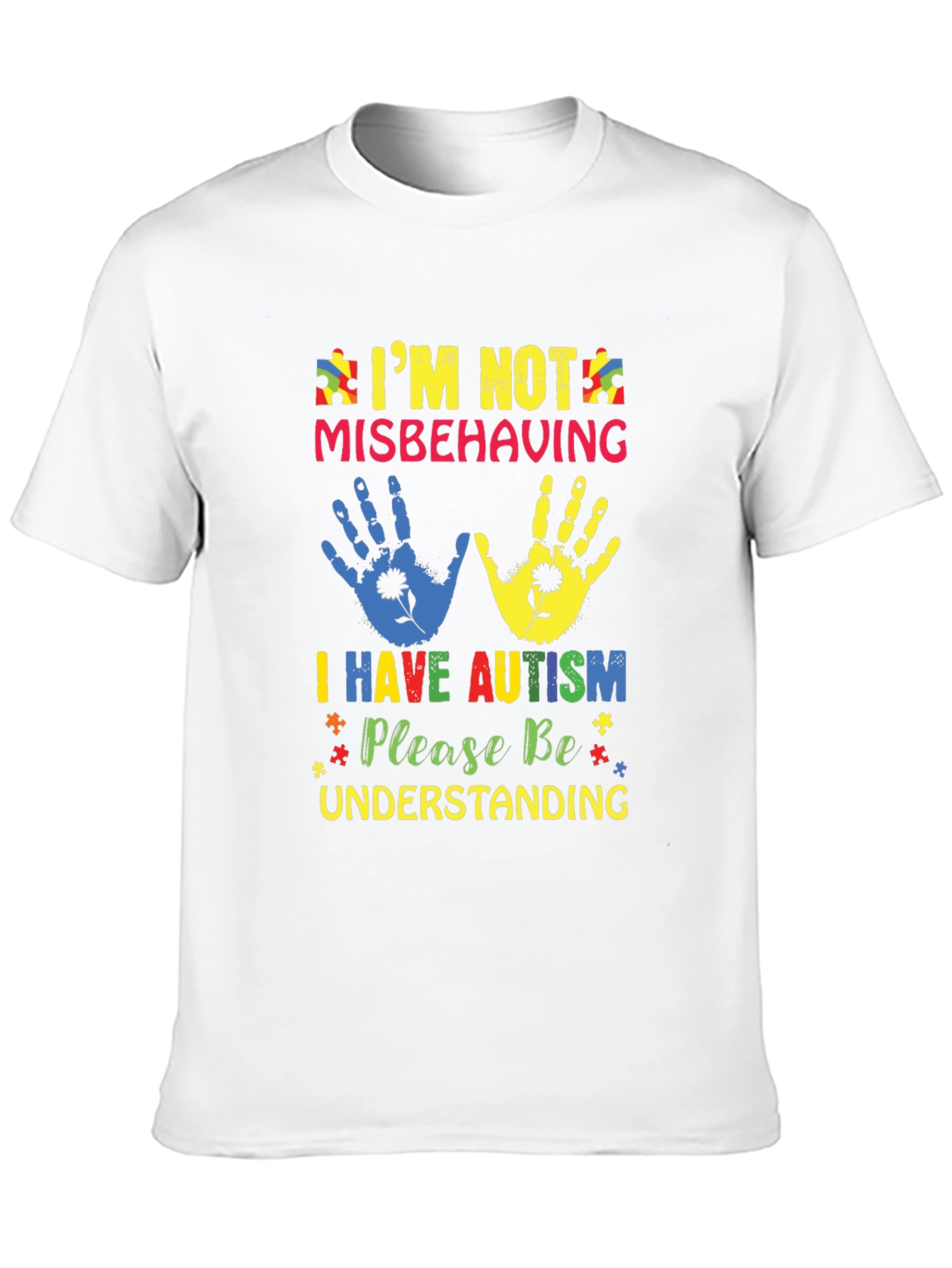 Autism Awareness T-Shirt - Im Not Misbehaving