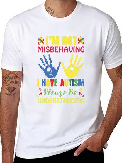 Autism Awareness T-Shirt - Im Not Misbehaving