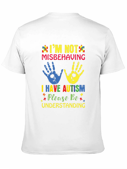 Autism Awareness T-Shirt - Im Not Misbehaving