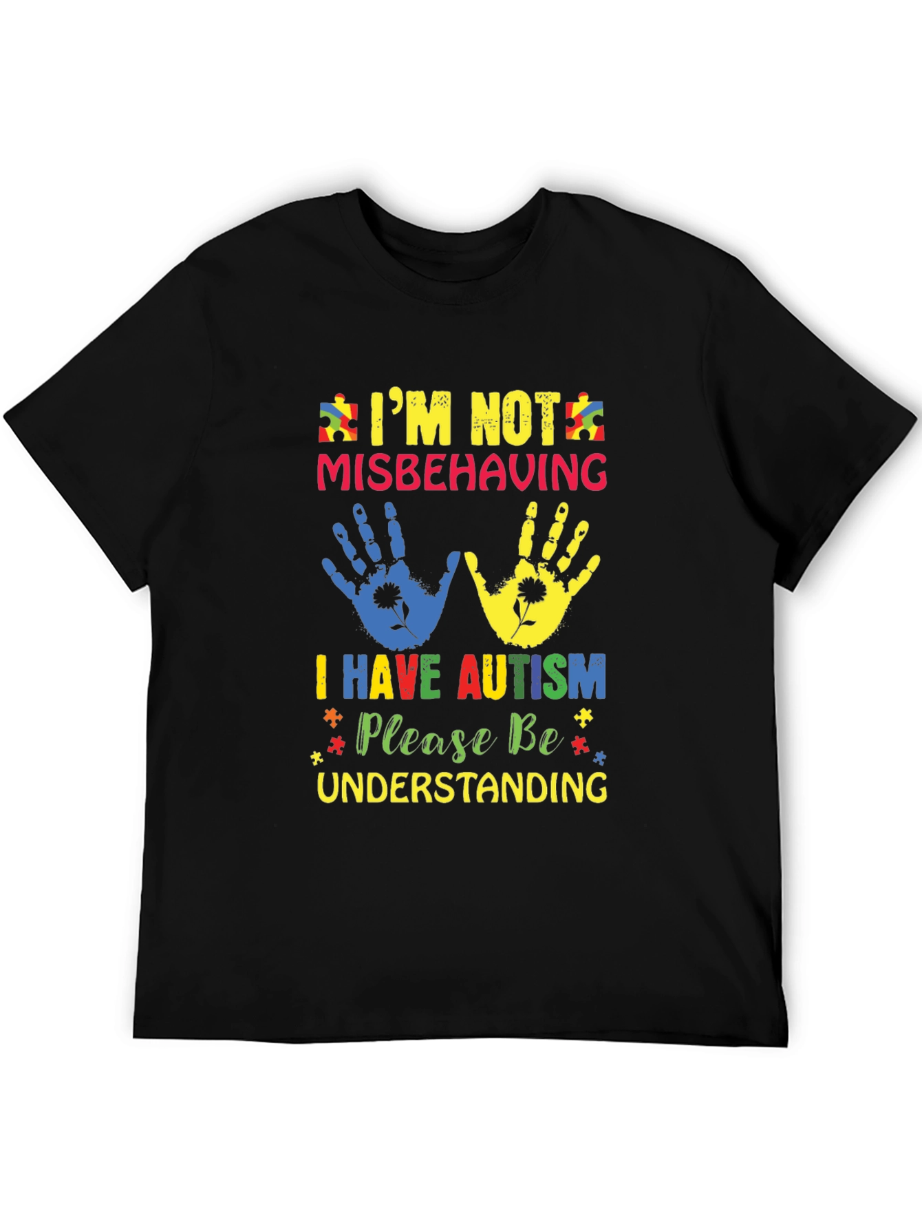 Autism Awareness T-Shirt - Im Not Misbehaving