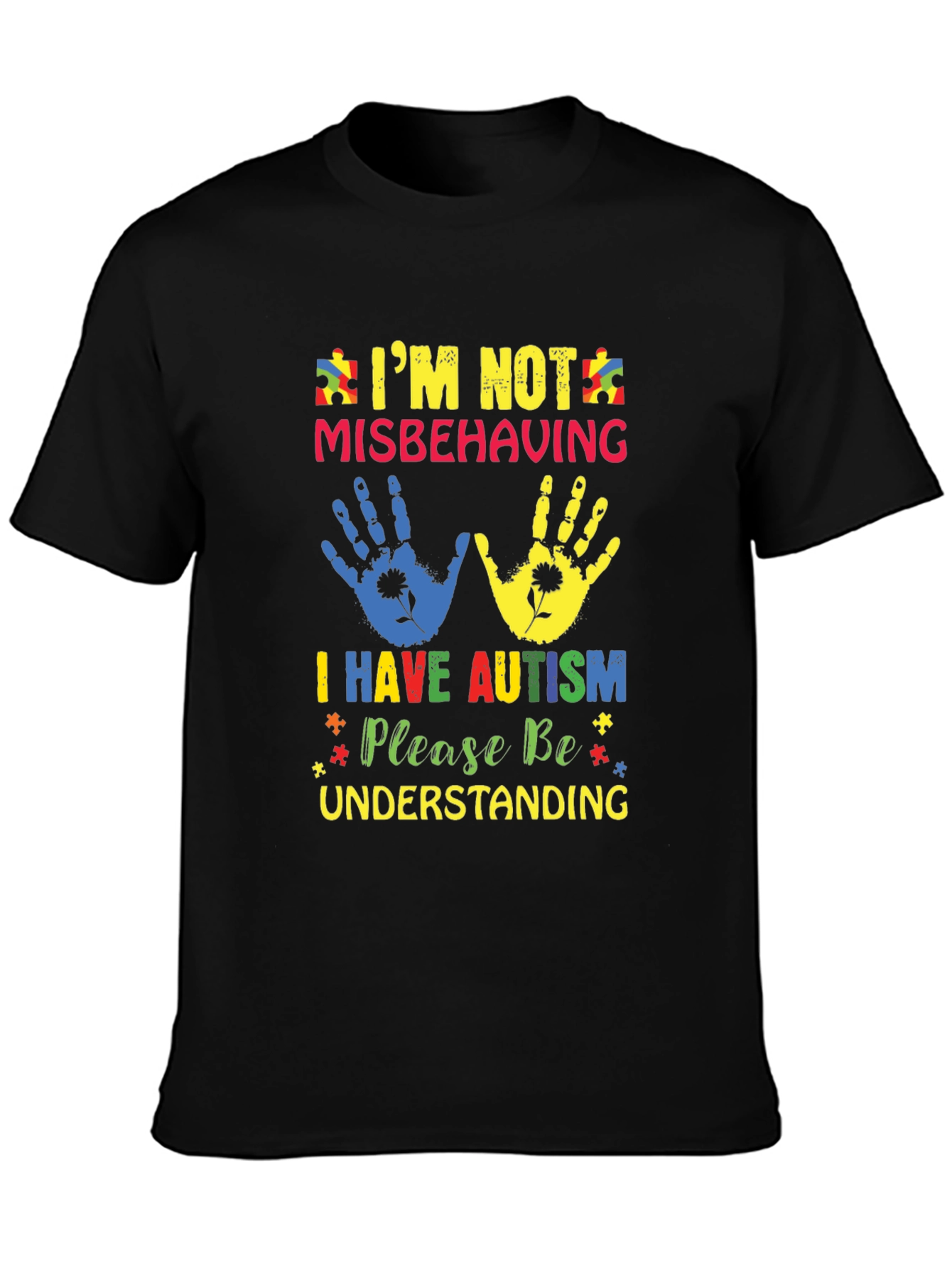 Autism Awareness T-Shirt - Im Not Misbehaving