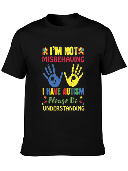 Autism Awareness T-Shirt - Im Not Misbehaving