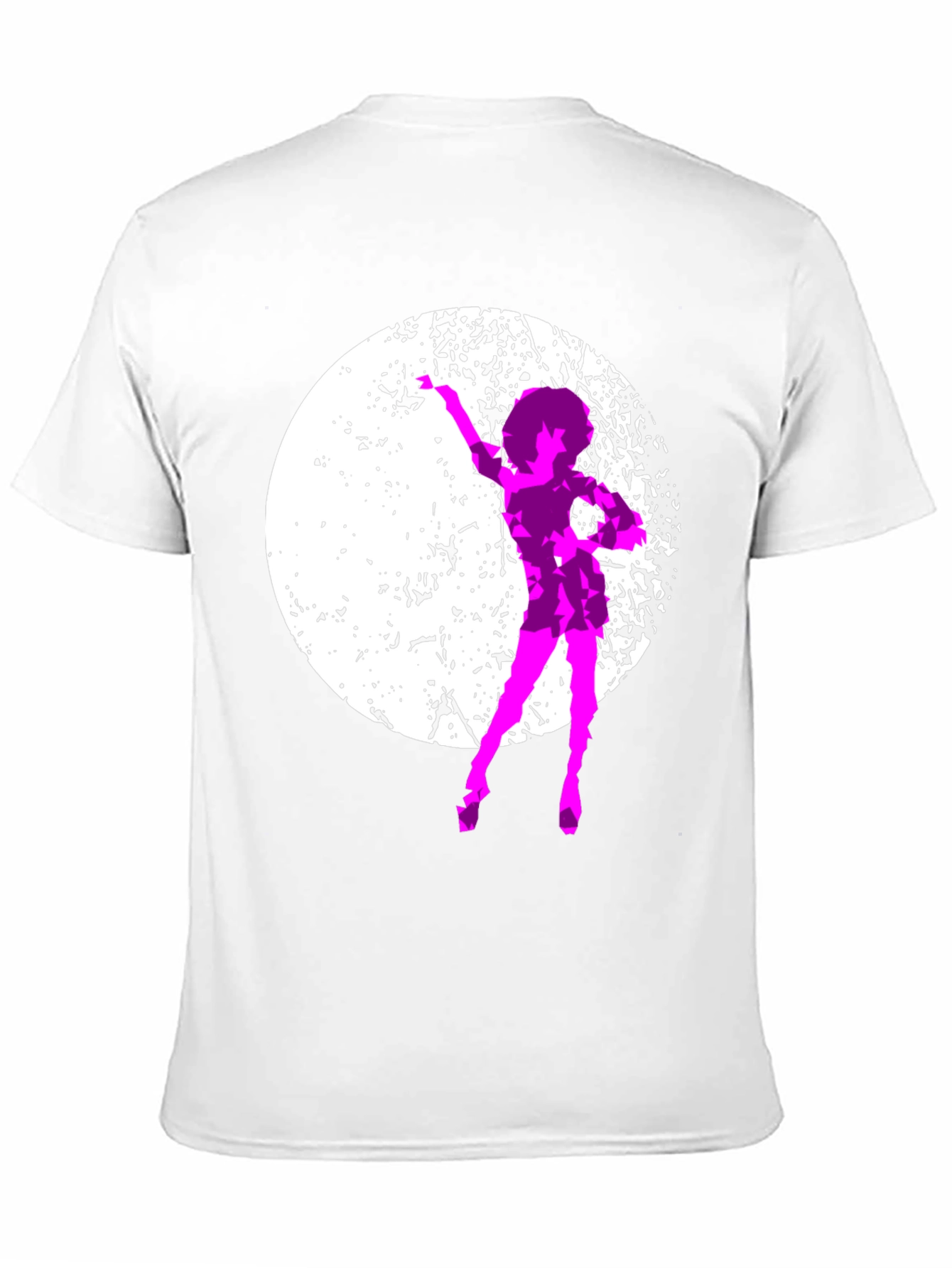 Retro Dancer Graphic Tee - Black Cotton T-Shirt