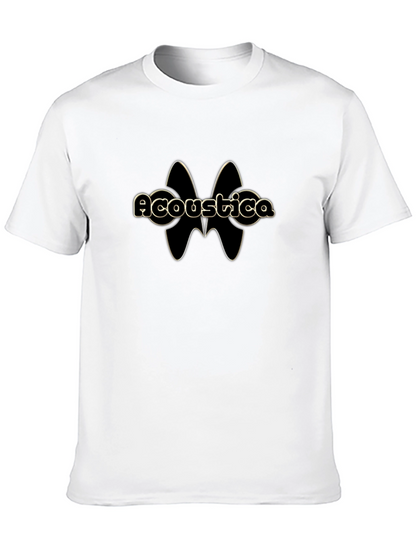 Acoustica Graphic Print Black T-Shirt