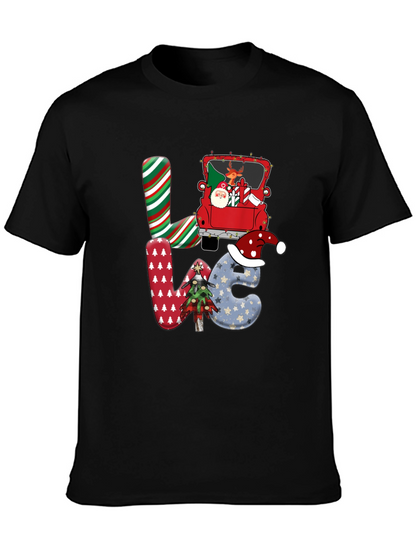 Festive Christmas LOVE Graphic Tee
