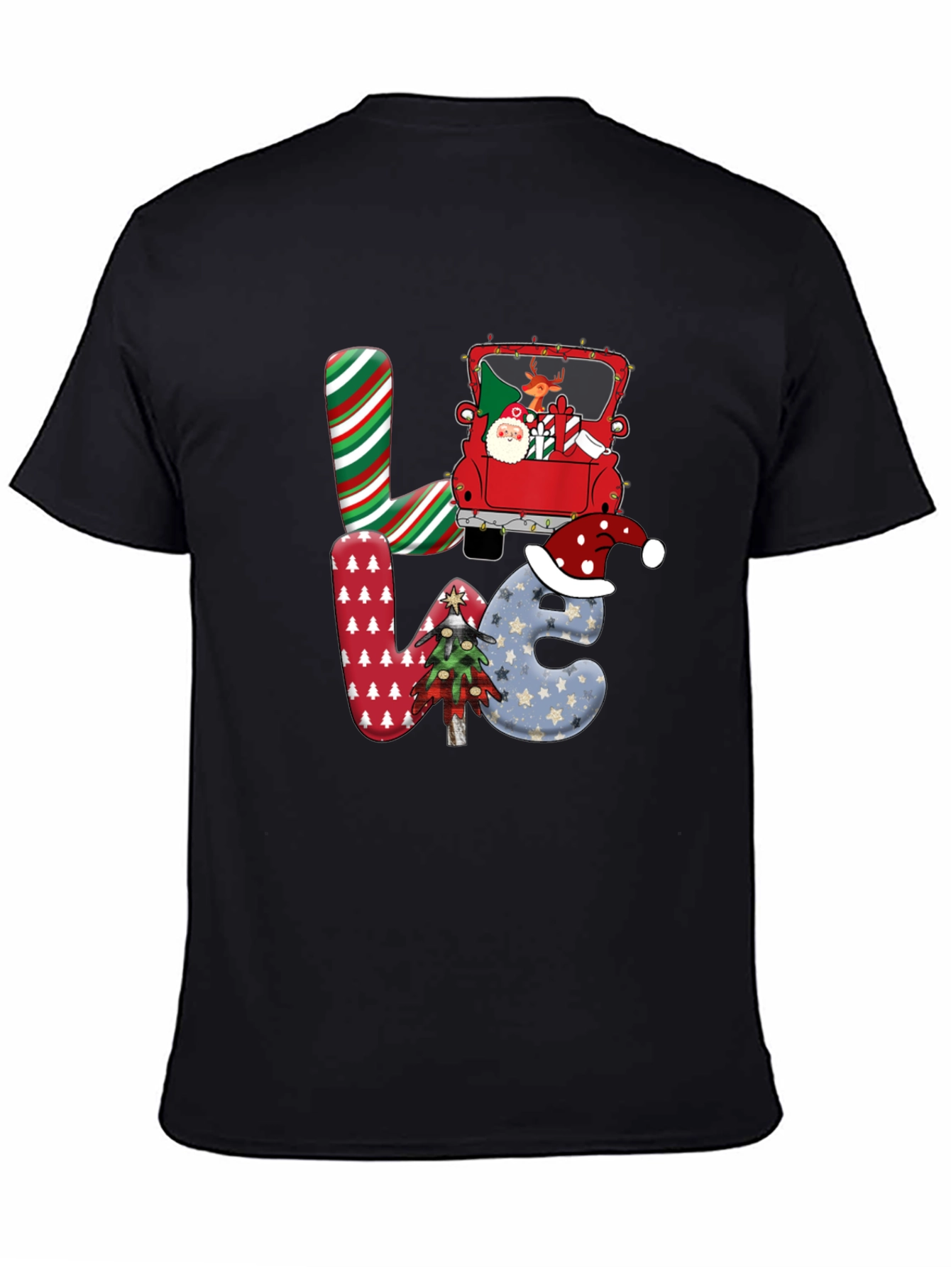 Festive Christmas LOVE Graphic Tee