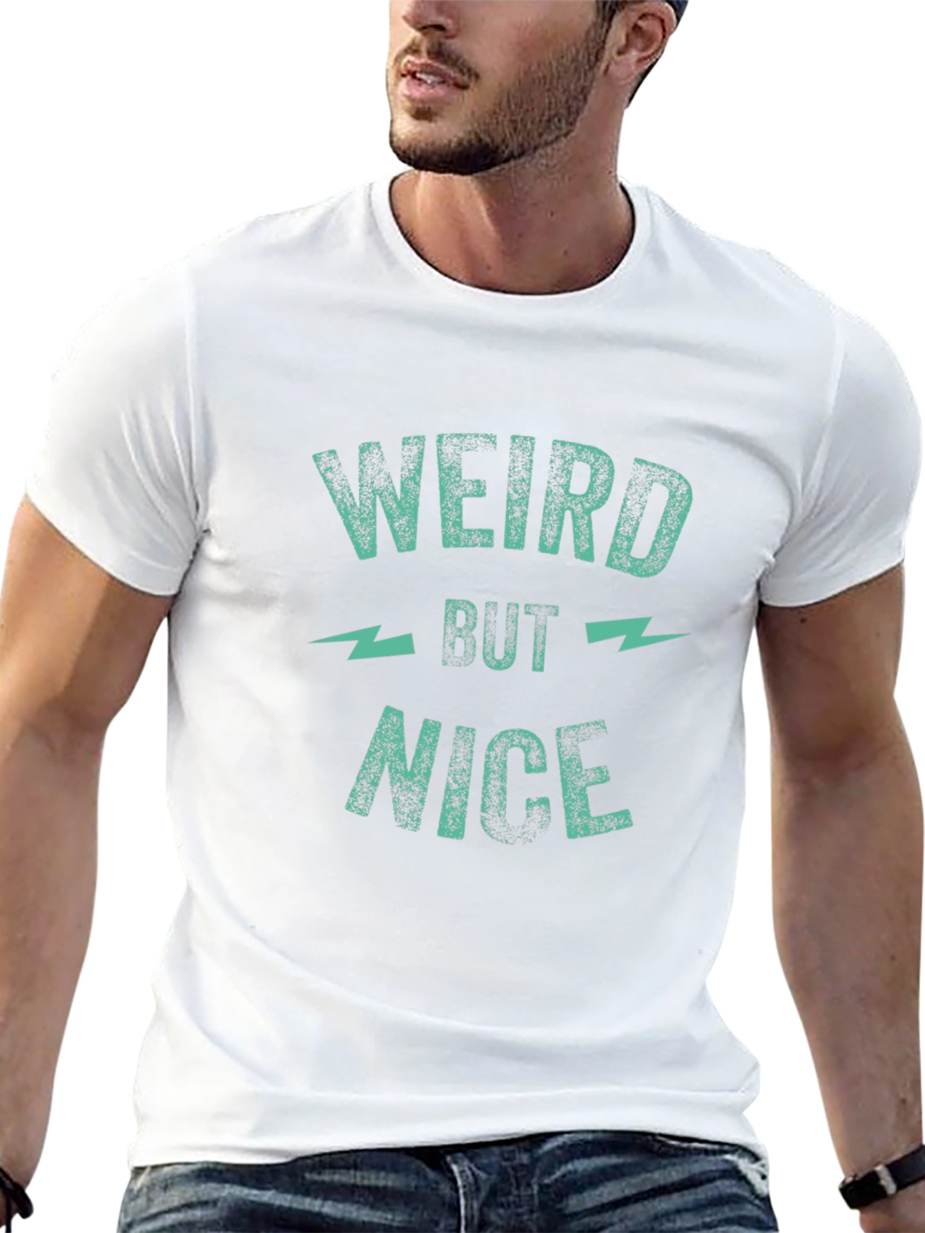 Weird But Nice Graphic Tee - Trendy Casual Shirt