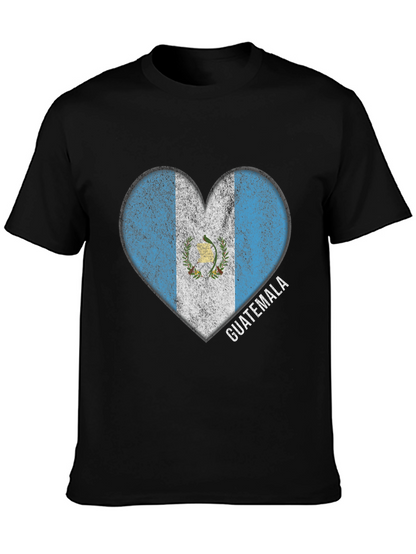 Guatemala Flag Heart T-Shirt - Country Pride Tee