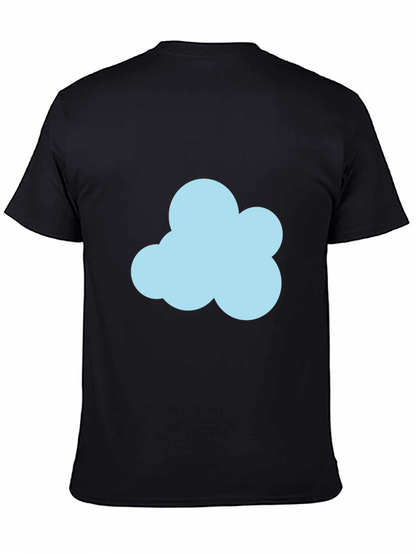 Cloud Graphic Black T-Shirt - Soft Cotton Blend