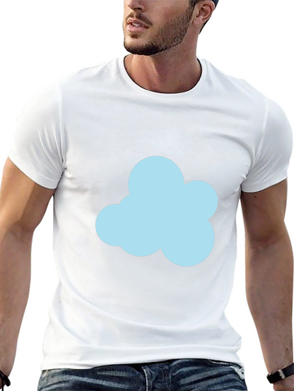 Cloud Graphic Black T-Shirt - Soft Cotton Blend
