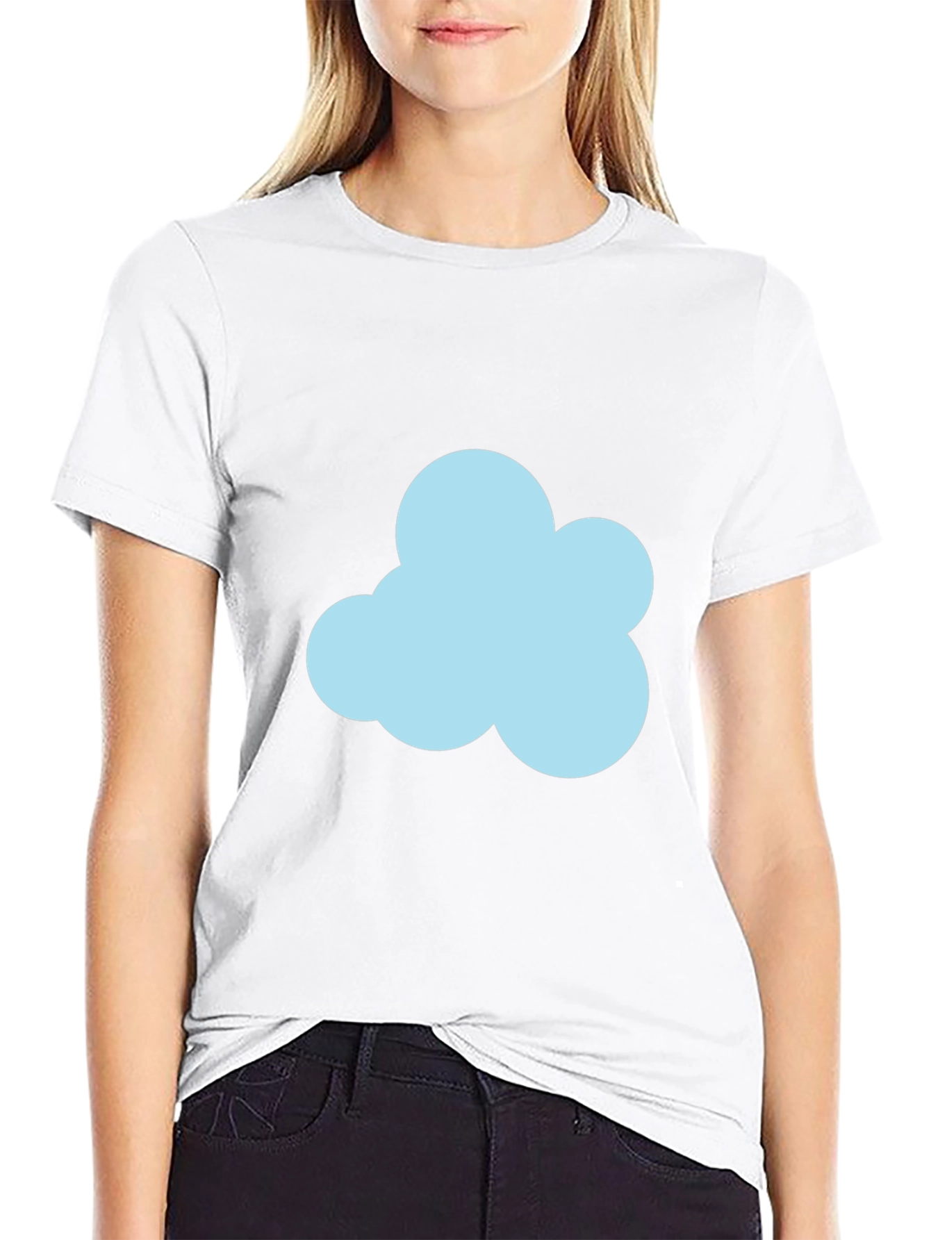 Cloud Graphic Black T-Shirt - Soft Cotton Blend