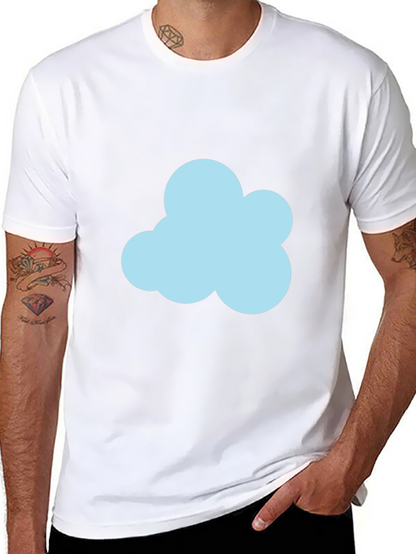 Cloud Graphic Black T-Shirt - Soft Cotton Blend