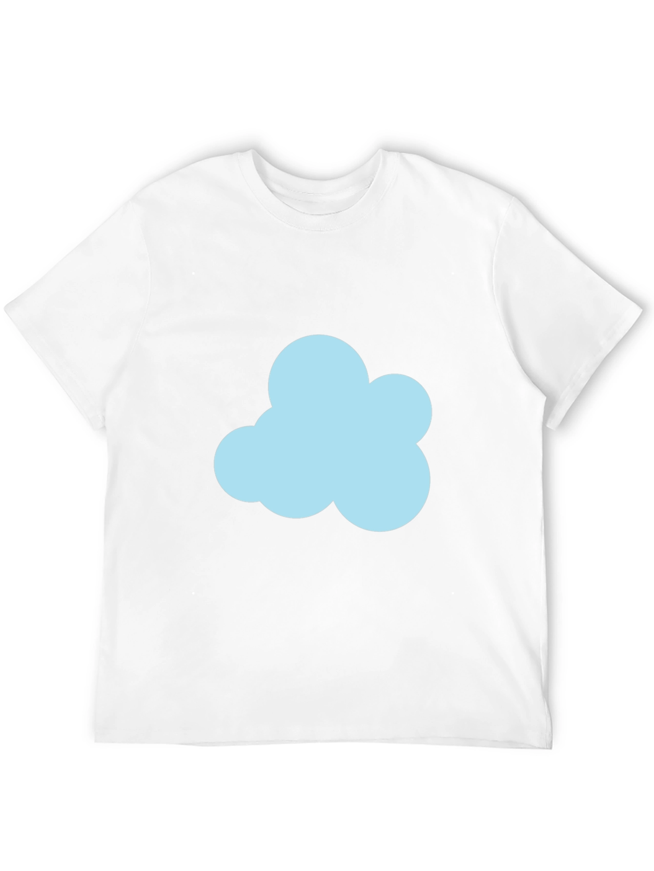 Cloud Graphic Black T-Shirt - Soft Cotton Blend
