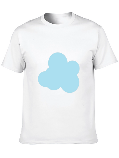 Cloud Graphic Black T-Shirt - Soft Cotton Blend