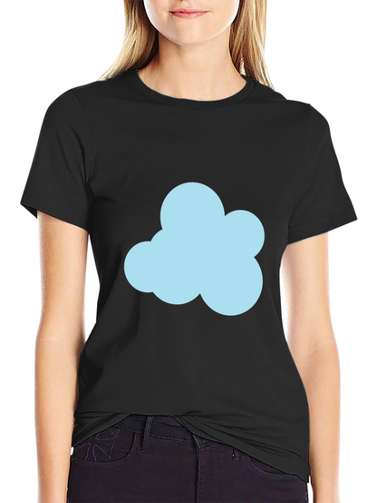 Cloud Graphic Black T-Shirt - Soft Cotton Blend
