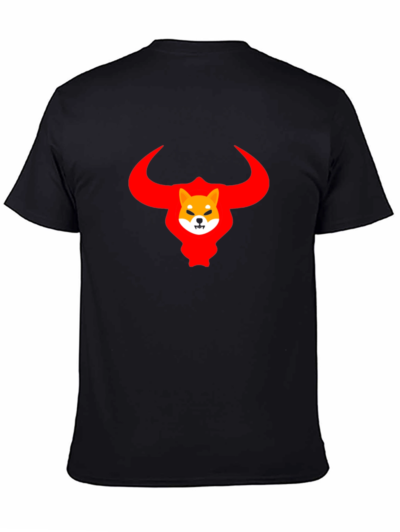 Shiba Inu Bull Crypto T-Shirt - Black