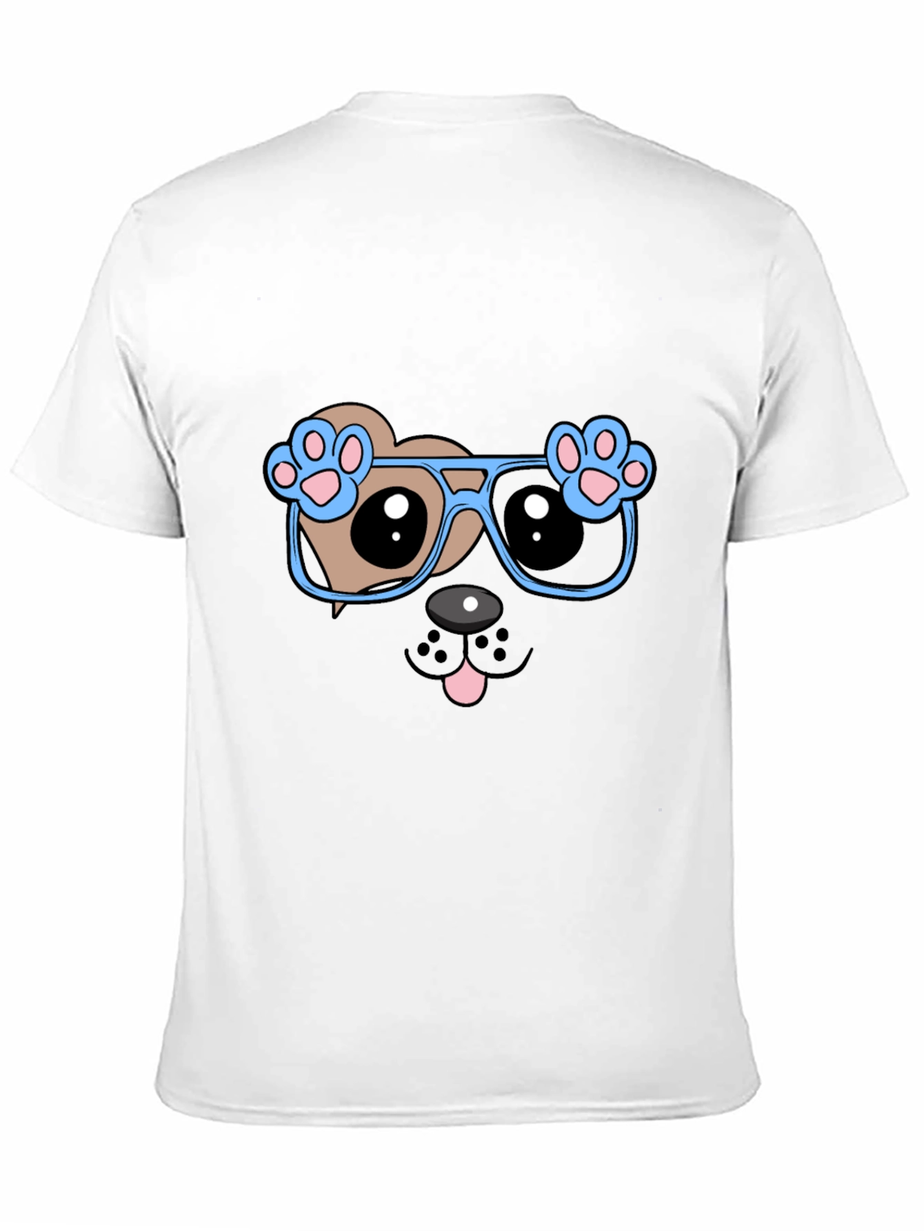 Cool Dog with Glasses Graphic Tee