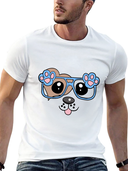 Cool Dog with Glasses Graphic Tee