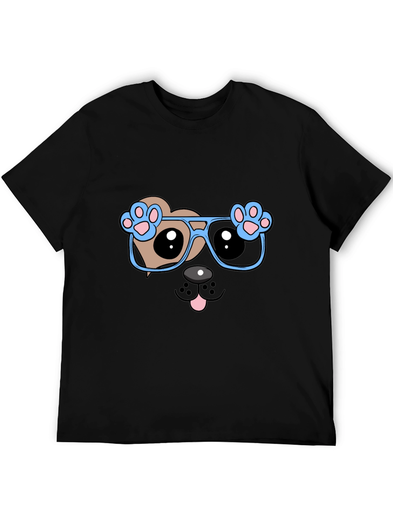 Cool Dog with Glasses Graphic Tee