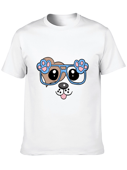 Cool Dog with Glasses Graphic Tee