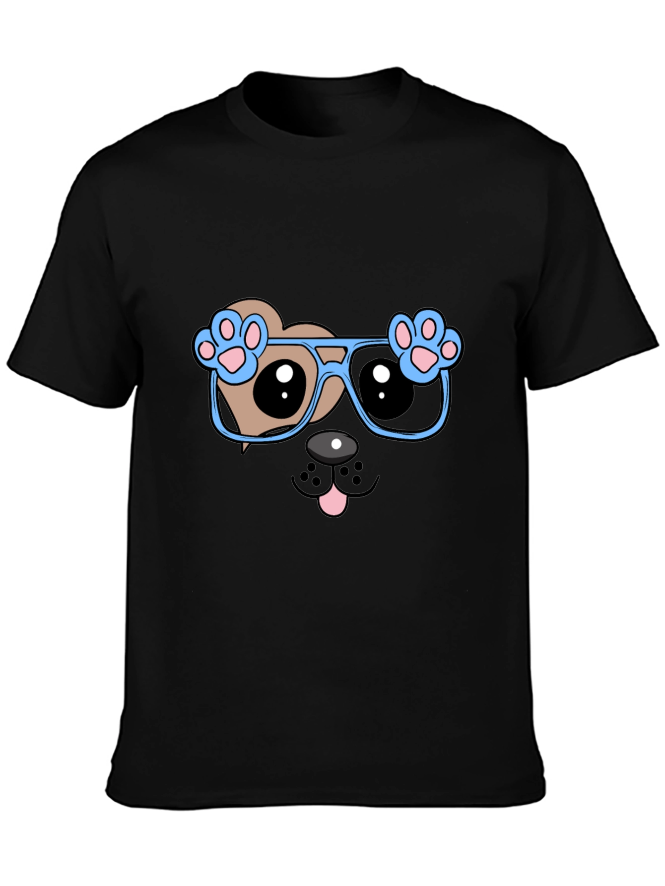 Cool Dog with Glasses Graphic Tee