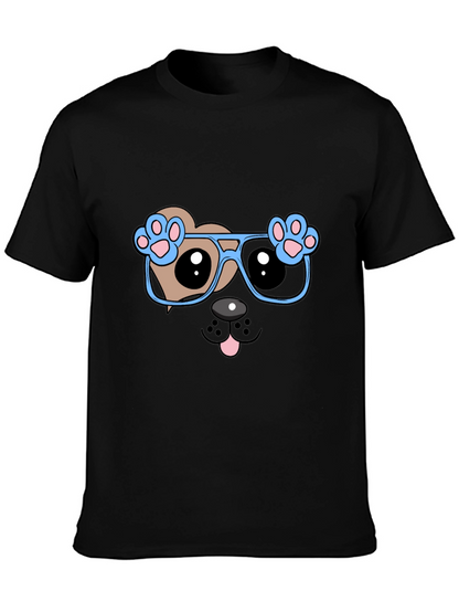 Cool Dog with Glasses Graphic Tee