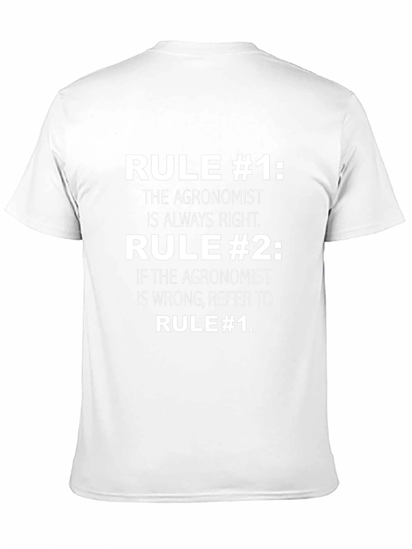 Agronomist Rule T-Shirt: Always Right Edition