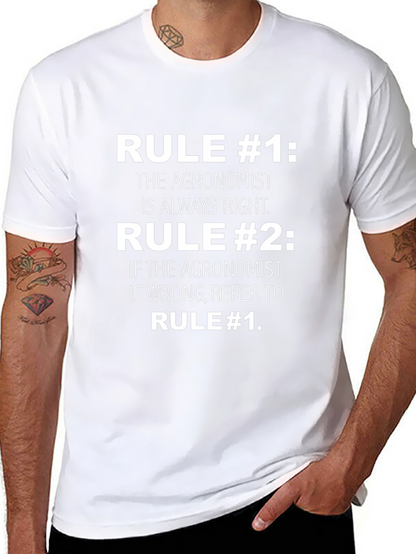 Agronomist Rule T-Shirt: Always Right Edition