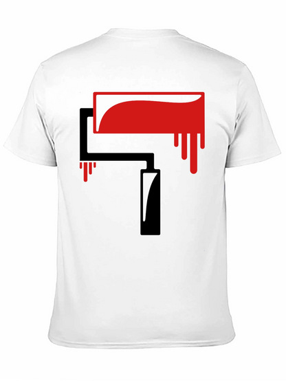 Paint Roller Graphic Tee - Black Cotton