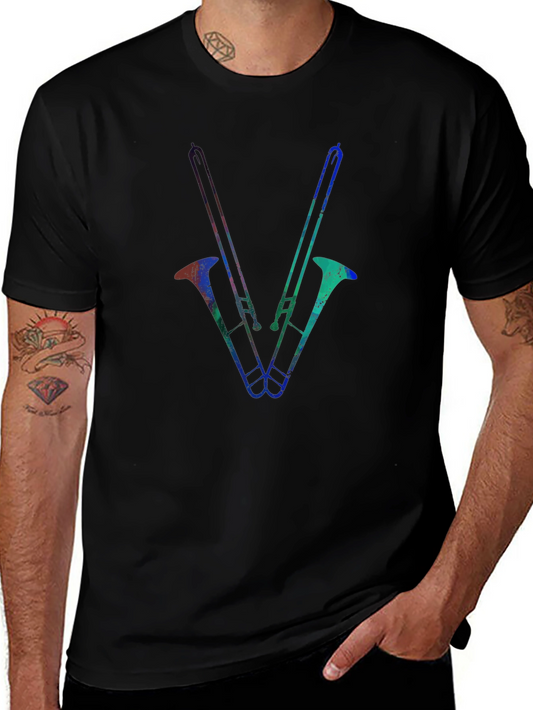 Trombone Graphic Tee - Black
