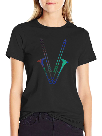 Trombone Graphic Tee - Black