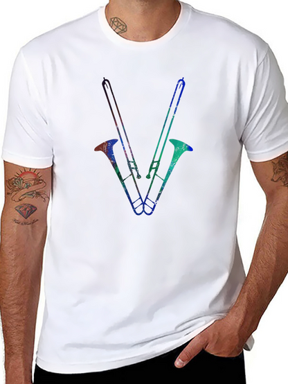 Trombone Graphic Tee - Black