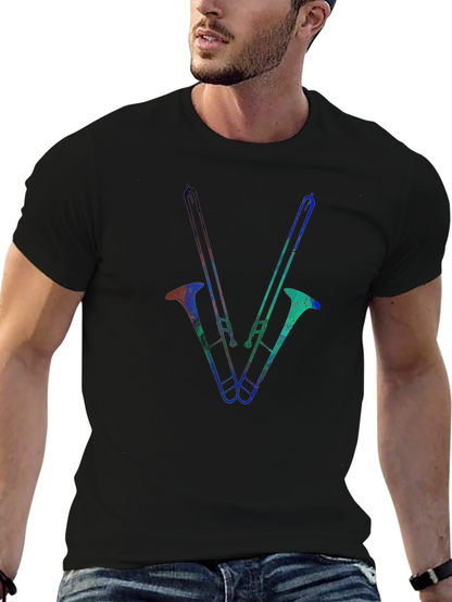 Trombone Graphic Tee - Black