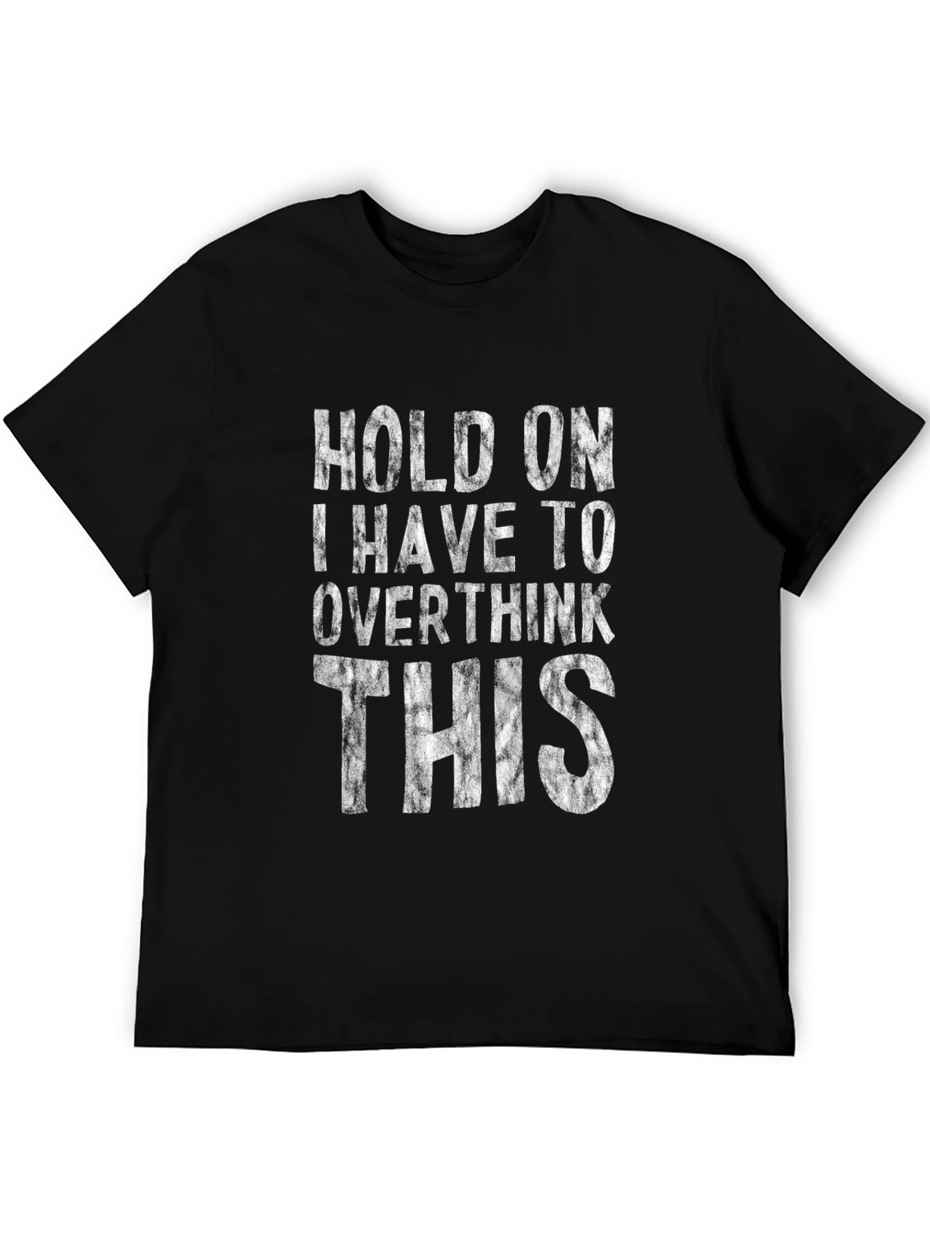 Overthinker T-Shirt - Black Cotton Blend Tee